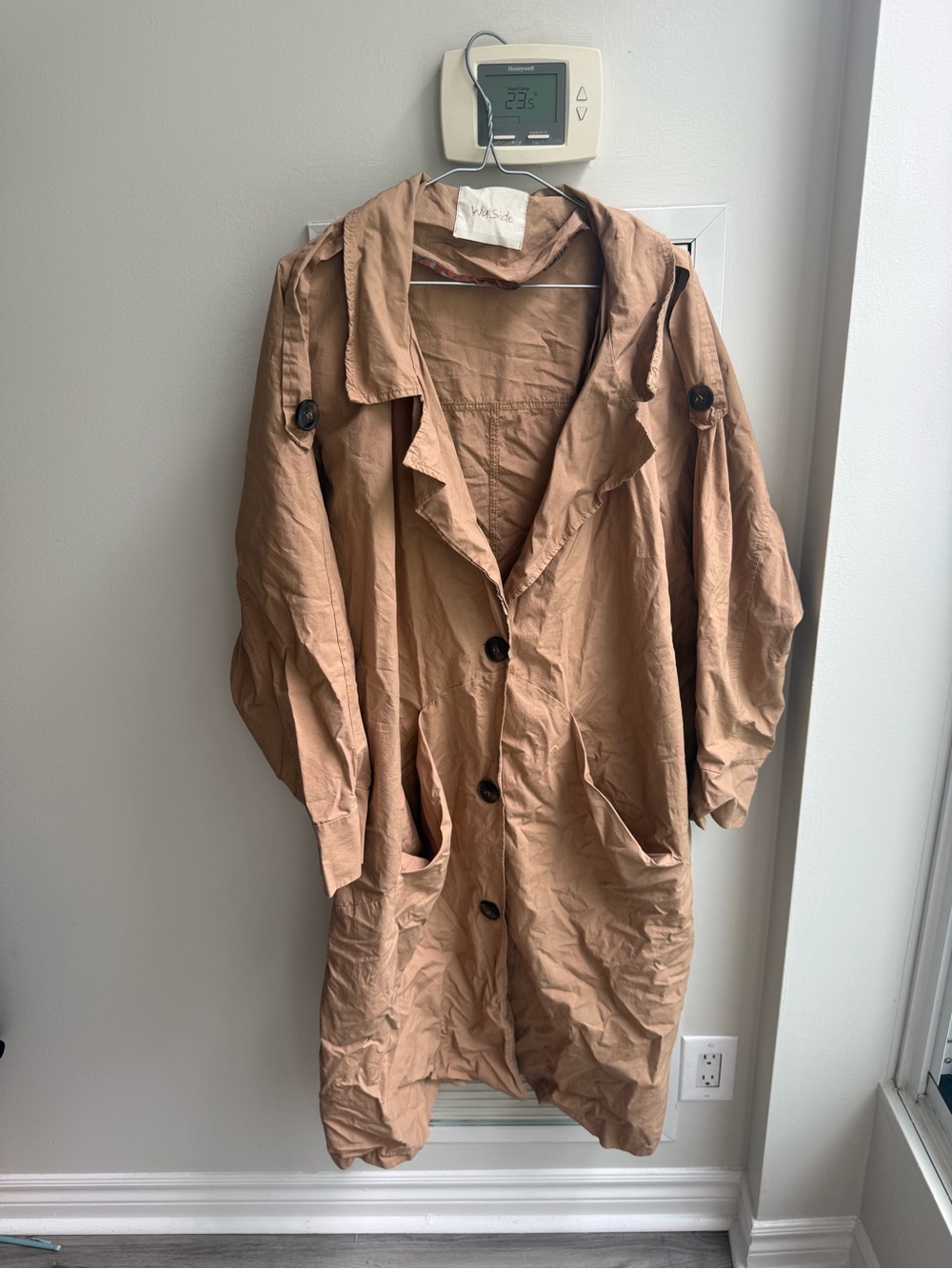 Light Brown Women's Trench Coat - Casual Oversized